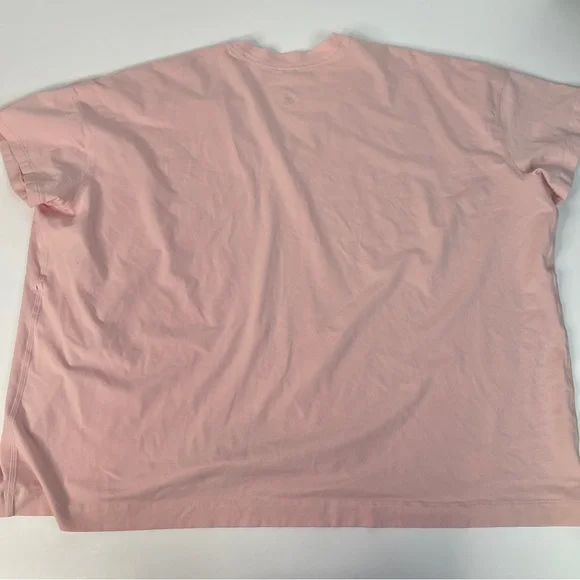 Lululemon V Neck T-Shirt Pink Mist Oversized XXXL - Picture 4 of 9
